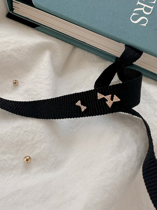 14k cubic bow ribbon piercing (2type)