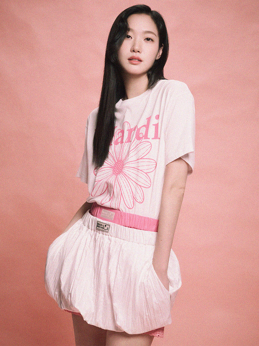 TSHIRT FLOWERMARDI_WHITE PINK