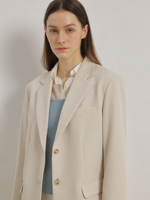 RODEN TWO BUTTON JACKET (CREAM)