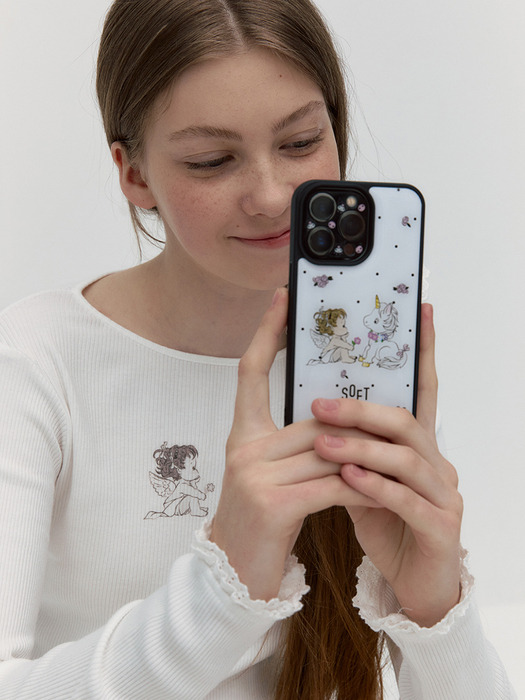 BEBE FLOWER CASE [WHITE]