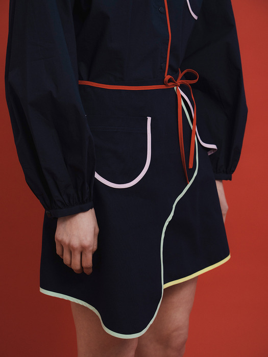 LALA Mini Skirt-Navy