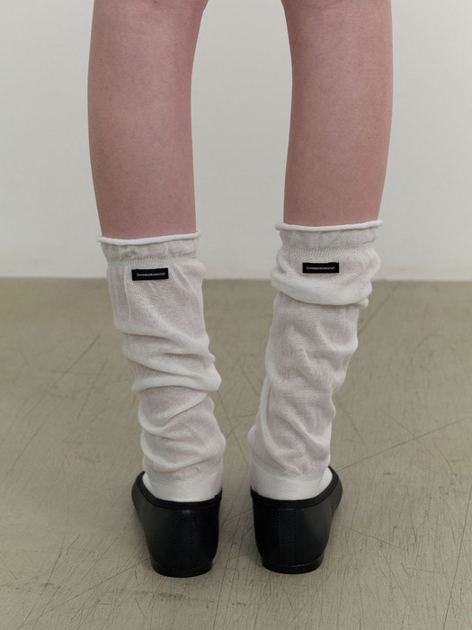 Sheeer Gauze Long Socks (L241MSC010)