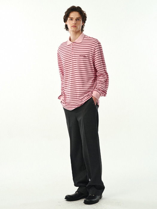 MJ S2 01 M.C UNISEX, Stripe PK Shirt / Pink