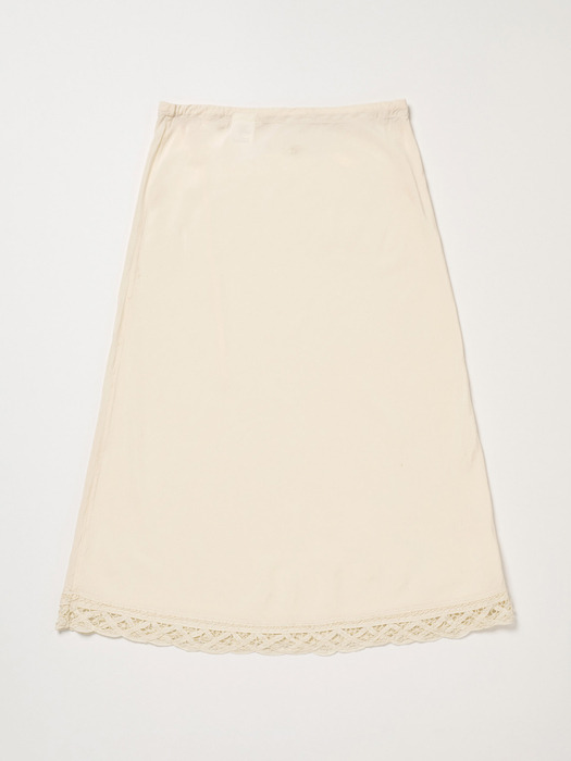 Via Olivia strap long skirt (Ivory)