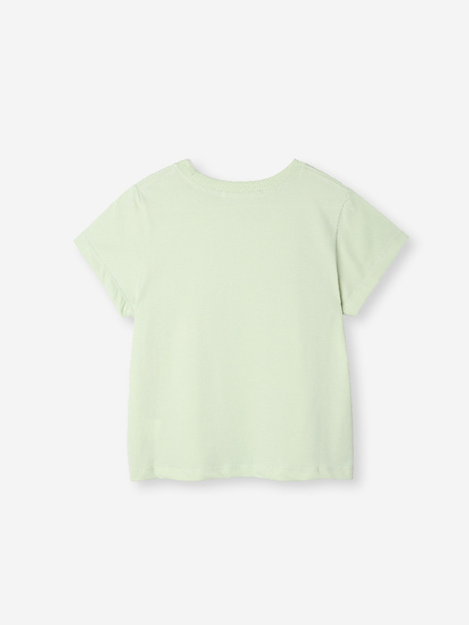 basic crop t-shirt_lime