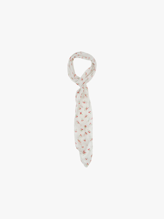 ROSY SHEER SCARF_IVORY