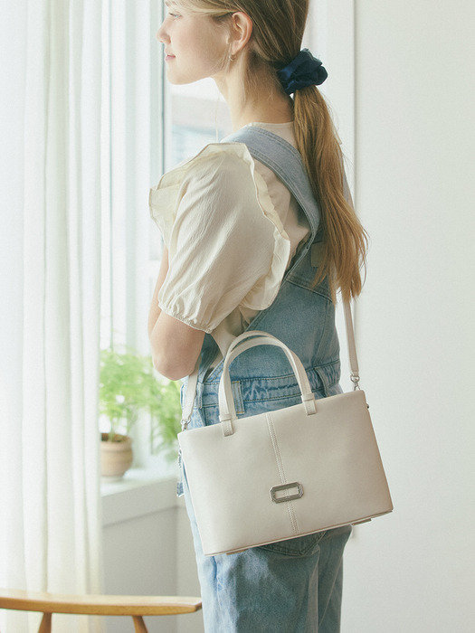 VILLA TOTE BAG_cream