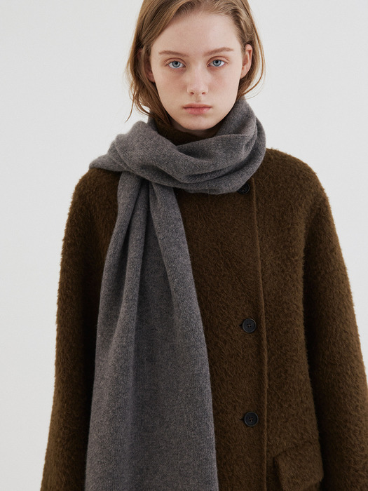 cashmere blend knit muffler (6colors) *olive, black, burgundy 12/18 발송