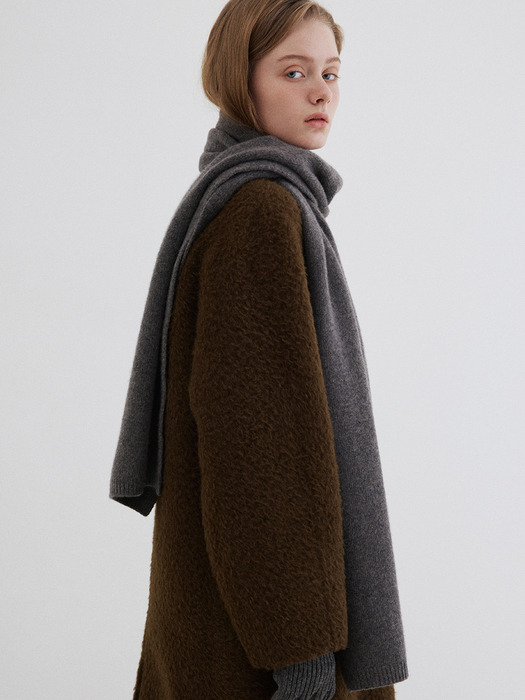 cashmere blend knit muffler (6colors) *olive, black, burgundy 12/18 발송