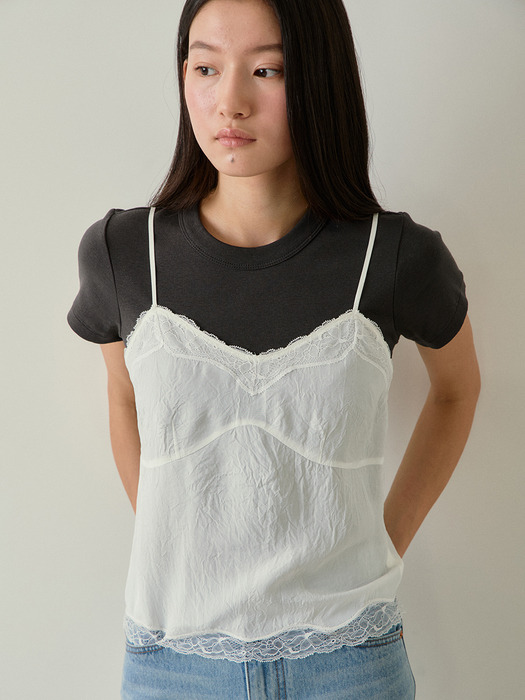 organic cotton rib t-shirt (5colors)