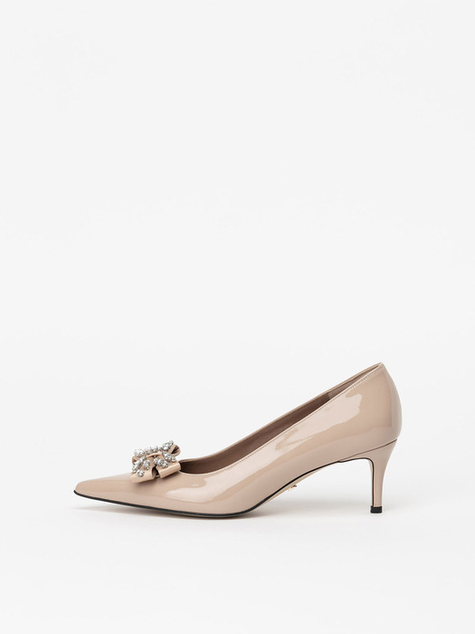 Antoinette Pumps in NUDE BEIGE PATENT