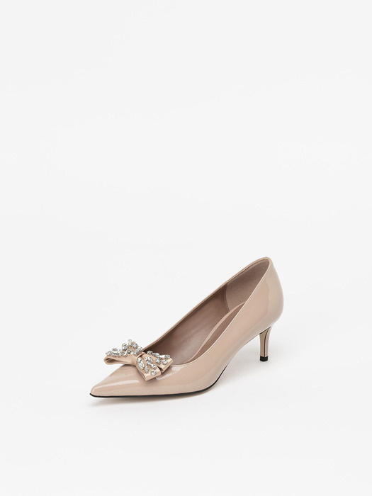 Antoinette Pumps in NUDE BEIGE PATENT