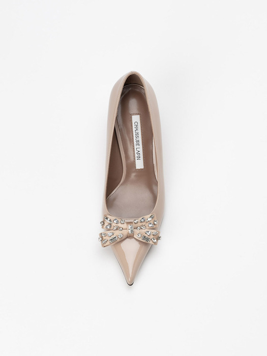 Antoinette Pumps in NUDE BEIGE PATENT