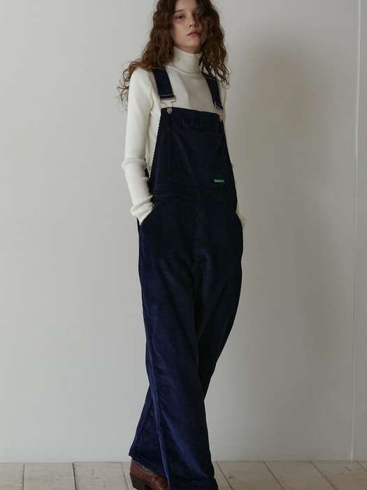 Corduroy Overall pants (Navy)