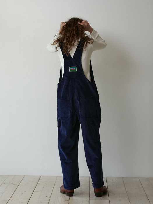 Corduroy Overall pants (Navy)