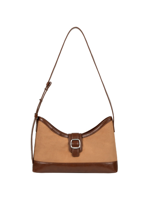 veil middle bag - suede chestnut