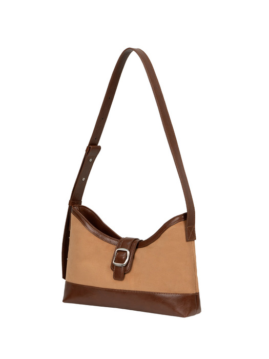 veil middle bag - suede chestnut