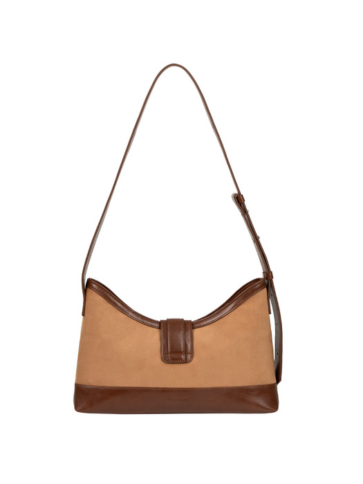 veil middle bag - suede chestnut