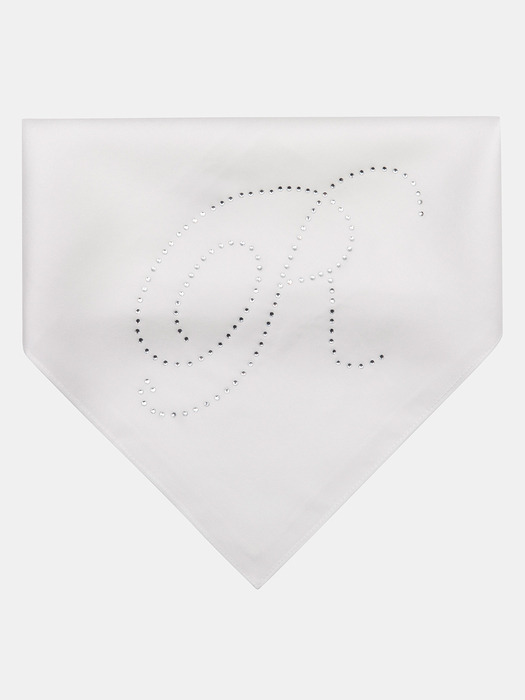 R-CUBIC SILK SCARF IVORY 스카프