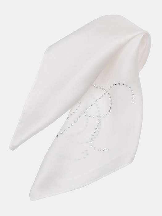 R-CUBIC SILK SCARF IVORY 스카프