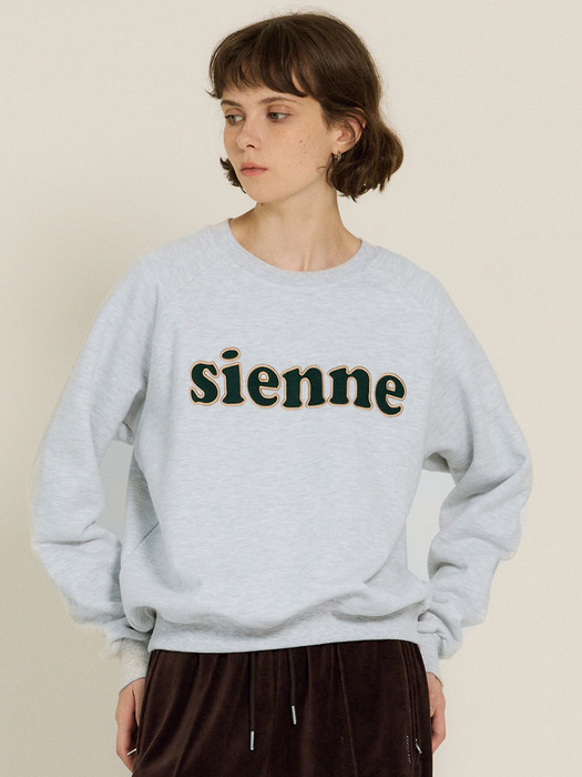 Sienne Patch Sweatshirts (Melange Gray)