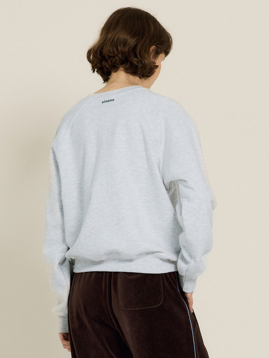 Sienne Patch Sweatshirts (Melange Gray)