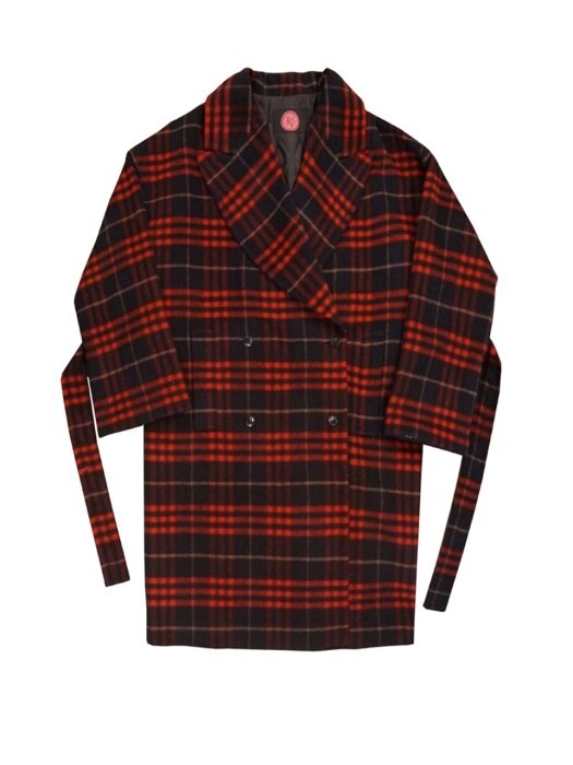 RED CHECK COAT