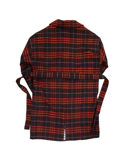 RED CHECK COAT