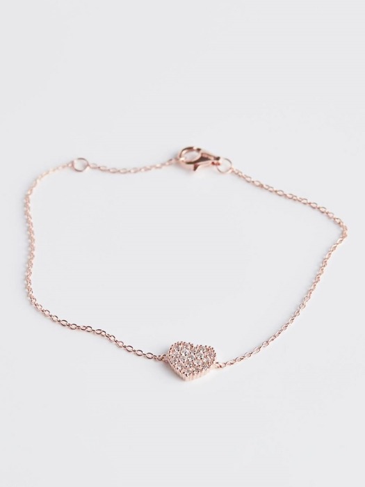 BC8837_Heart Full Stone Bracelet