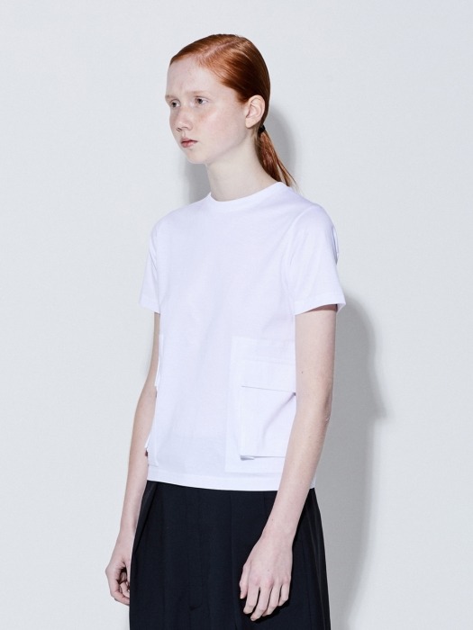 19SS OUT POCKET T-SHIRTS (WHITE)