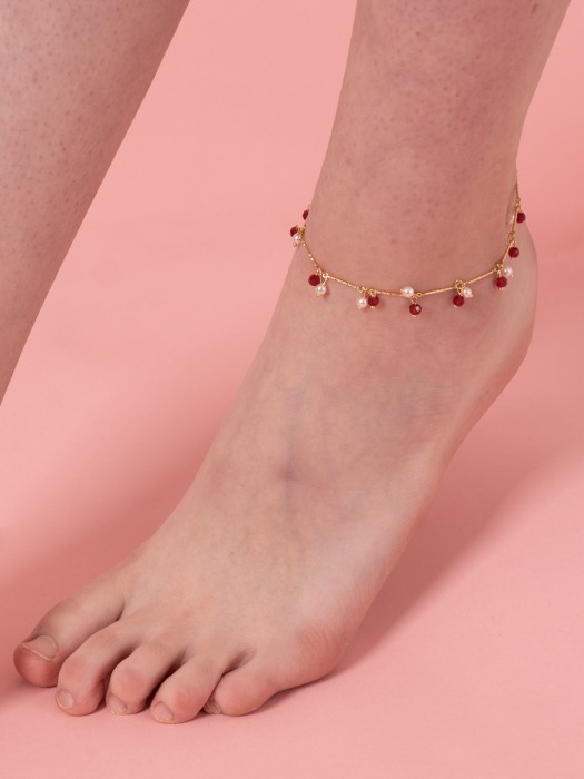 Rose Pearl Anklet