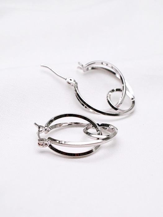 Planet earrings (silver color)
