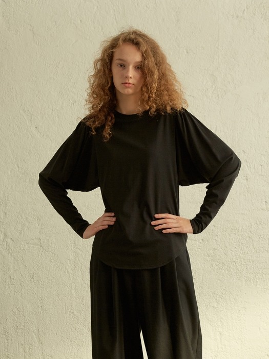 Volume Sleeve Tee _BLACK