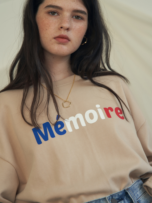 ES MEMOIRE T-SHIRT(BEIGE)