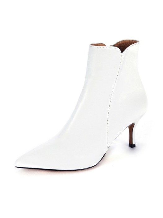 Line ankle boots_White