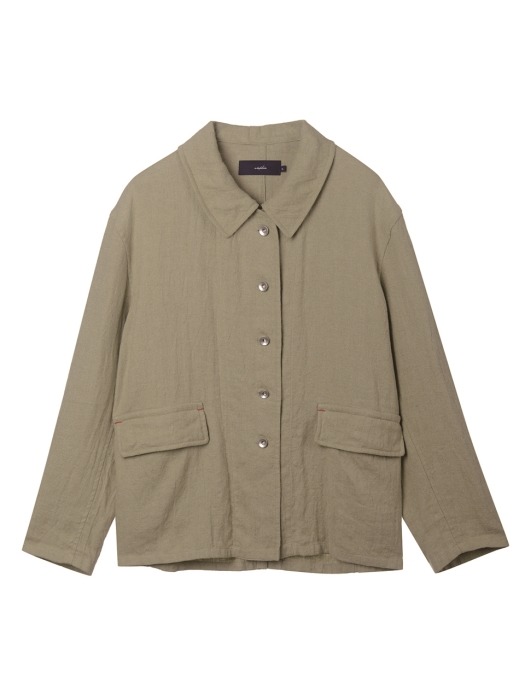 via Benjamin linen single jacket