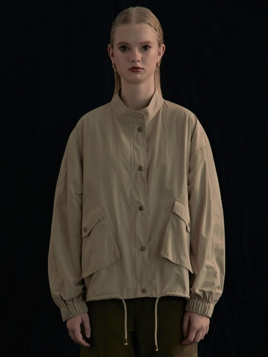 A-line Windbreaker Beige