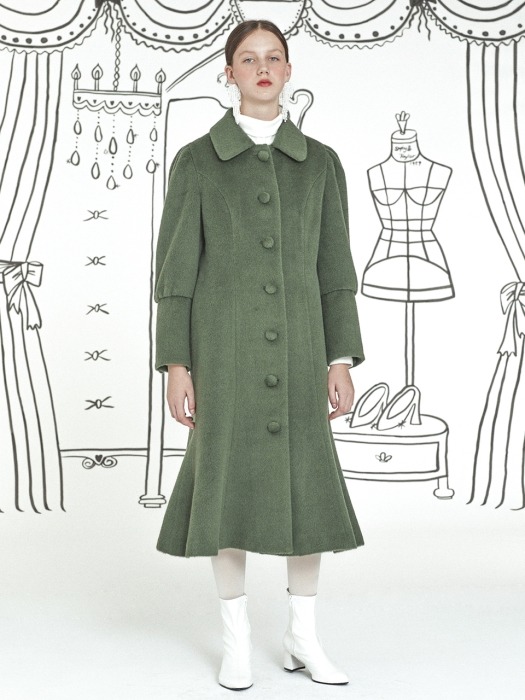 Finelady Alpaca Coat _ Green