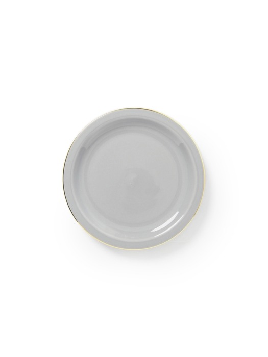 light gray gold mini plate