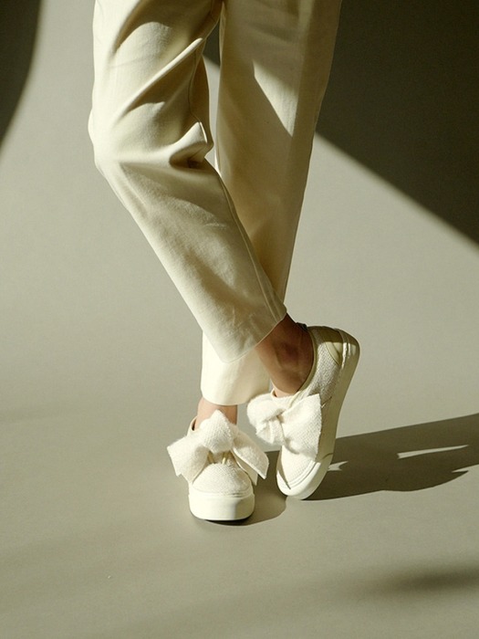 Malts Angora Slip-on Sneakers in White