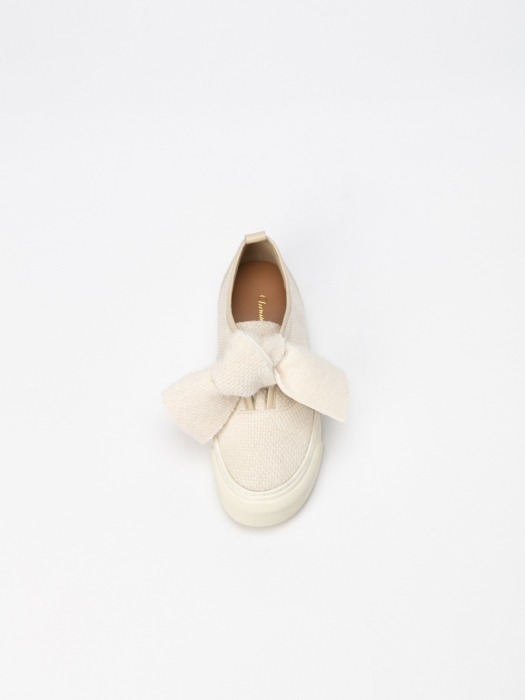 Malts Angora Slip-on Sneakers in White