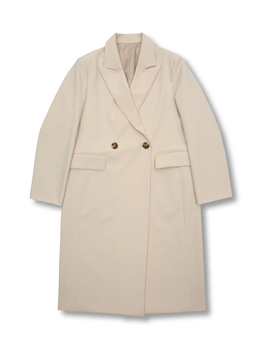 Double Breasted Trench Coat [Cream]