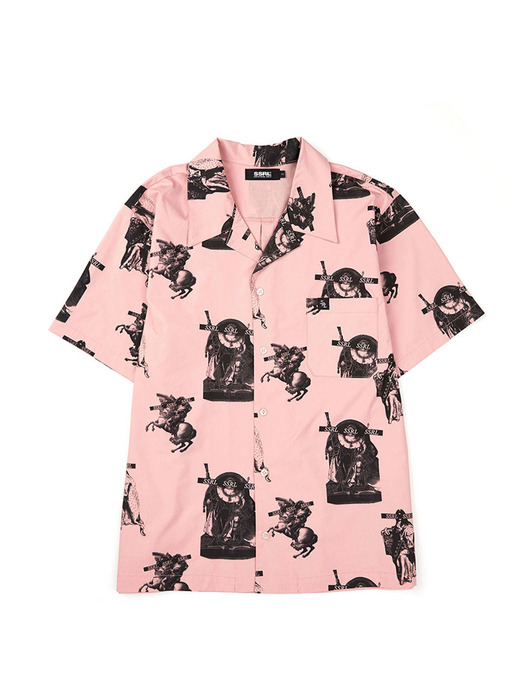 royal hawaiian shirt / pink