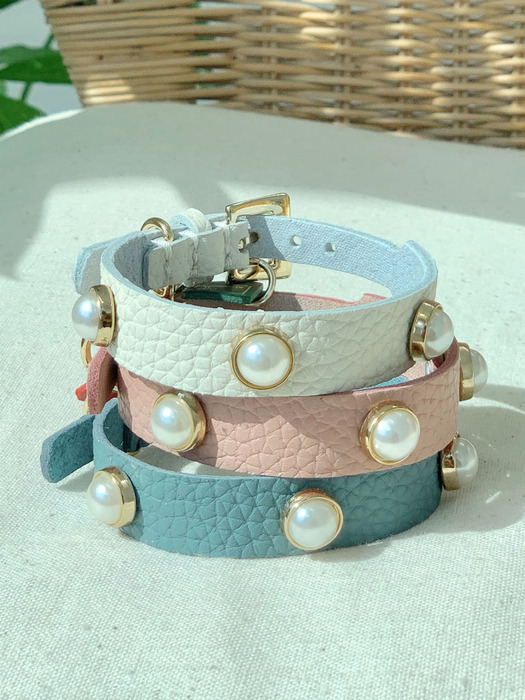 Soft Pearl Collar_Indian Blue