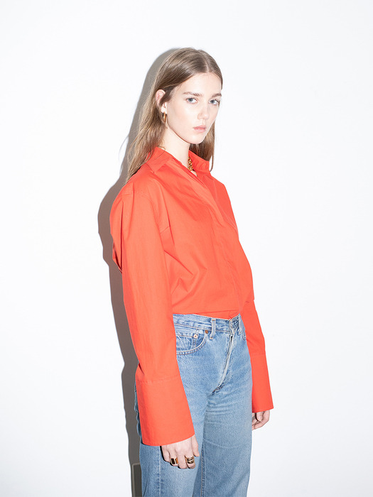 [20SS]LOUVRE oversized classic shirt (Scarlet)