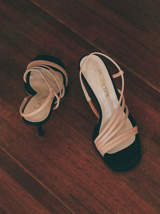 Paris Sandal heels Peach