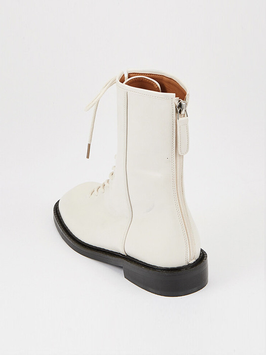 Lace-up Boots (Ivory)