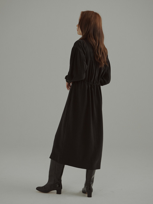 Oversized Long Dress Black