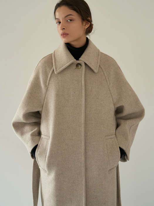 TTW CASHMERE SINGLE BUTTON COAT 2COLOR