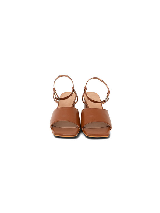 Cow leather sandals_brown